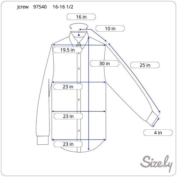 JCrew Mens Haberdashery shirt 97540 SZ  16-161/2 - Picture 7 of 7